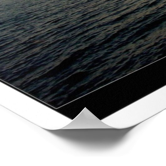 Broad River op zonsondergang Poster (Hoek)