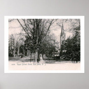 Broad St., Red Bank, NJ 1906 Style Poster