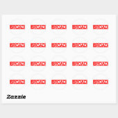 Broad Stamp Ronde Sticker (Vel)