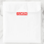 Broad Stamp Ronde Sticker (Tas)