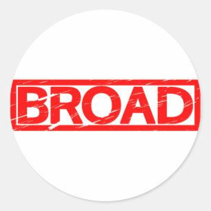 Broad Stamp Ronde Sticker