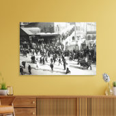 Broad Street Railway Station, Londen, c.1890 Canvas Afdruk (Insitu (Woonkamer))