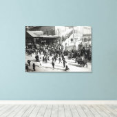 Broad Street Railway Station, Londen, c.1890 Canvas Afdruk (Insitu (Houten vloer))