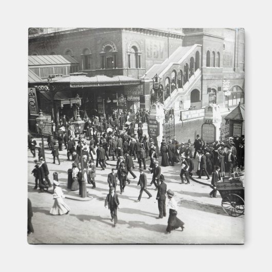 Broad Street Railway Station, Londen, c.1890 Magneet (Voorkant)