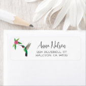 Broad-tailed Hummingbird Return Address Label (Insitu)