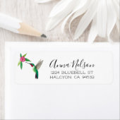 Broad-tailed Hummingbird Return Address Label (Insitu)