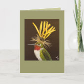 Broad-Tailed-vogelkaart Kaart (Voorkant)