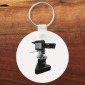 Broadcast TV Camera uit de jaren zeventig of tacht Sleutelhanger (Voorkant)