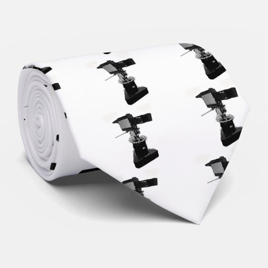 Broadcast TV Camera uit de jaren zeventig of tacht Stropdas (Opgerold)