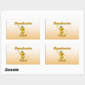 Broadcaster Chick Rechthoekige Sticker (Vel)