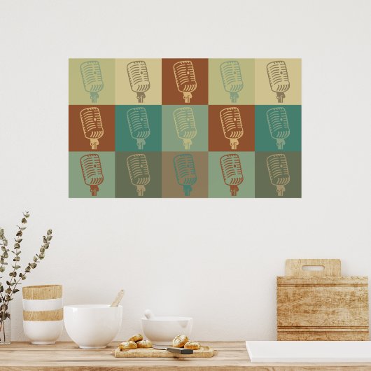 Broadcasting Pop Art Poster (Keuken)
