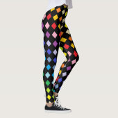 Broader Spectrum Rainbow Diamonds Black Leggings (Rechts)