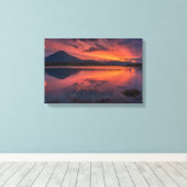 Broadford Bay Isle of Skye Zonsondergang Canvas Afdruk (Insitu (Houten vloer))