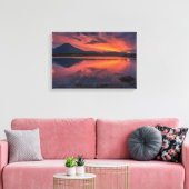 Broadford Bay Isle of Skye Zonsondergang Canvas Afdruk (Insitu (Woonkamer))