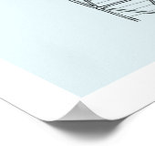 Broadgate Tower - met de hand getrokken poster (Hoek)