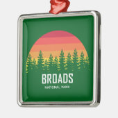 Broads Nationaal Park Rainbow Trees Metalen Ornament (Links)