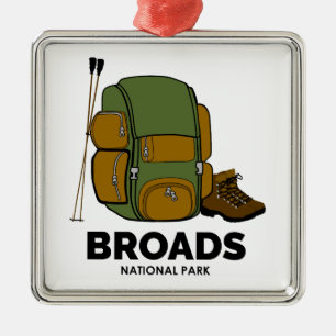 Broads Nationaal Park Rugzak Metalen Ornament