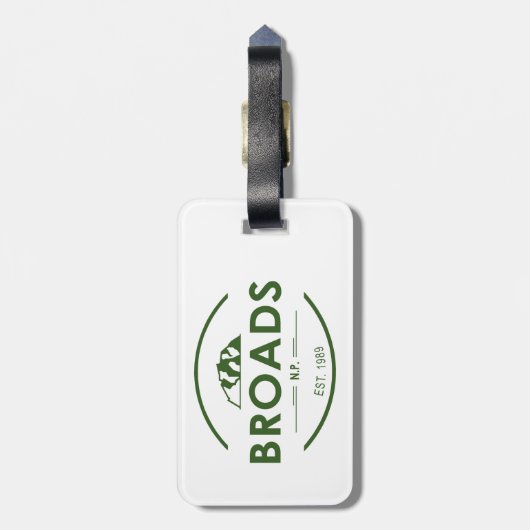 Broads National Park Bagagelabel (Achterkant verticaal)