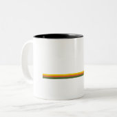 Broads National Park Pine Trees Sun Tweekleurige Koffiemok (Voorkant links)