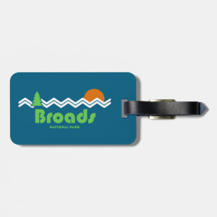 Broads National Park Retro Bagagelabel