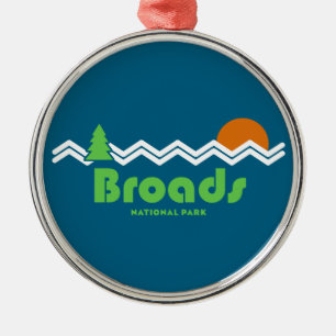 Broads National Park Retro Metalen Ornament