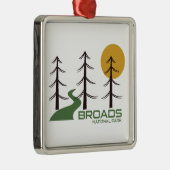 Broads National Park Trail Metalen Ornament (Rechts)