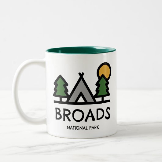 Broads National Park Tweekleurige Koffiemok (Links)