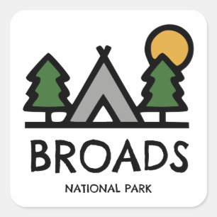 Broads National Park Vierkante Sticker