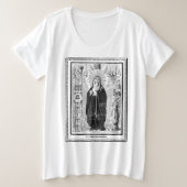 Broadsheet with the Virgin of Sorrows Grote Maat T-shirt (Design voorkant)