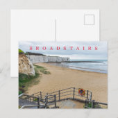 Broadstairs Kingsgate Bay uitzicht ansichtkaart Briefkaart (Voorkant / Achterkant)