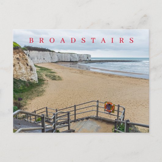 Broadstairs Kingsgate Bay uitzicht ansichtkaart Briefkaart (Voorkant)