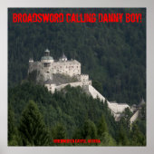 Broadsword die Danny Boy belt. Poster (Voorkant)