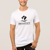 Broadview mannen tri-blend T-shirt - hoog logo (Voorkant)