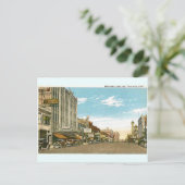 Broadway 1930 Gary, Indiana Briefkaart (Staand voorkant)