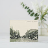 Broadway 1930s Gary, Indiana Briefkaart (Staand voorkant)