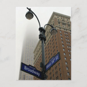 Broadway & 34th - Empire State Bldg - New York Cit Briefkaart