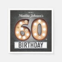 Broadway 60th Birthday Glamoureus Marquee Custom