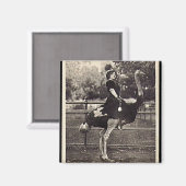  Broadway Actress Ridt een struisvogel uit Magneet (Voorkant / Achterkant)