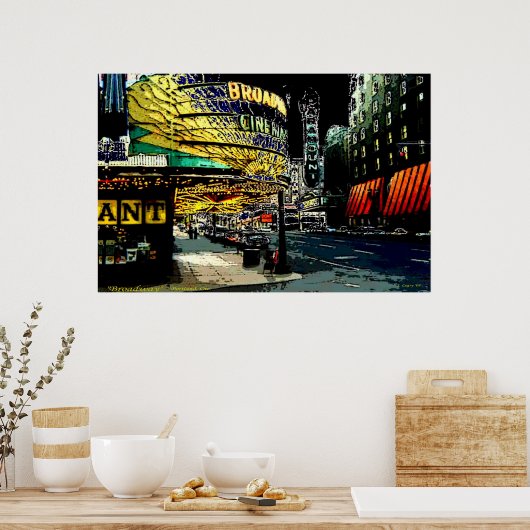 Broadway - afdrukken poster (Keuken)