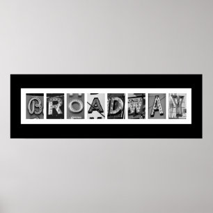 BROADWAY Architecture Typografie Poster