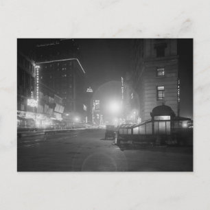Broadway at Night, 1910 Briefkaart
