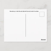 Broadway at the Beach, Myrtle Beach, SC Briefkaart (Achterkant)