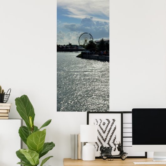 Broadway at the Beach, Myrtle Beach, SC Poster (Thuiskantoor)