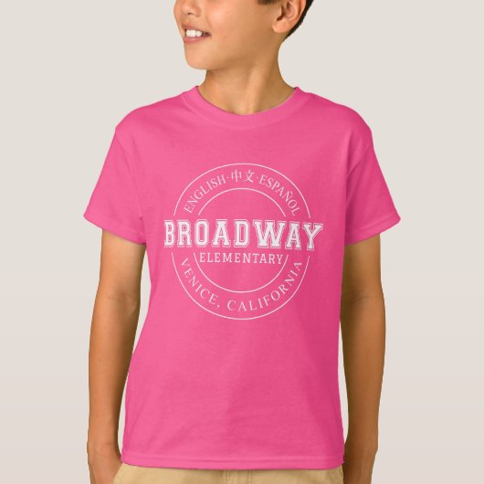 Broadway basisschool kinder ronde logo shirt (Voorkant)