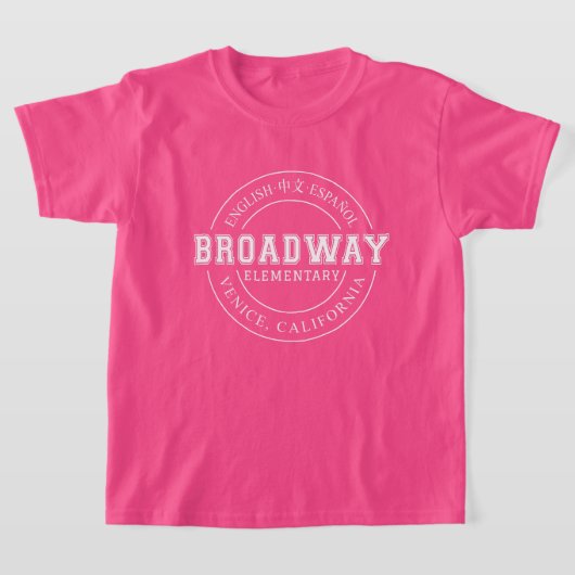 Broadway basisschool kinder ronde logo shirt (Laagn)