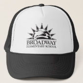Broadway Basisschool kinder zwarte logo Trucker Pet (Voorkant)