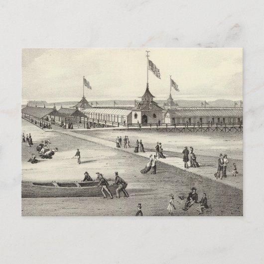 Broadway Bathing Ground, Ocean Grove, NJ Briefkaart (Voorkant)