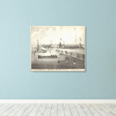 Broadway Bathing Ground, Ocean Grove, NJ Canvas Afdruk (Insitu (Houten vloer))