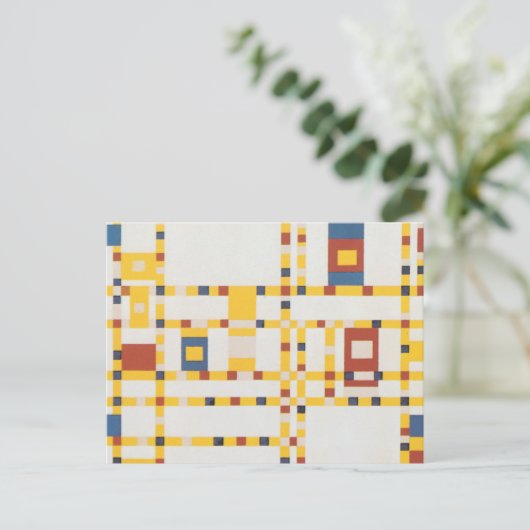 Broadway Boogie Woogie Briefkaart (Staand voorkant)