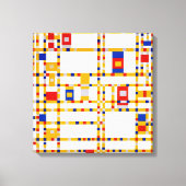 Broadway Boogie Woogie | Piet Mondrian | Canvas Afdruk (Voorkant)
